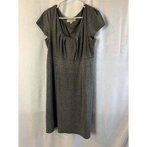 Merona Women's Plus XXL Gray Cap Sleeve Sheath Dress Knee Length